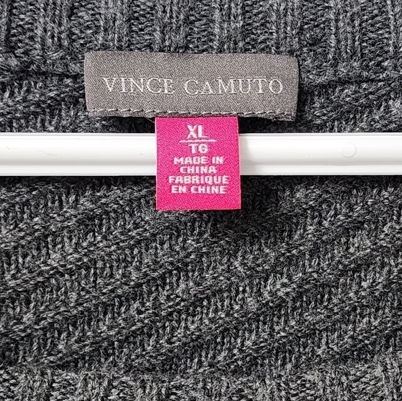 Vince Camuto grey bell sleeves sweater top - Picture 4 of 6